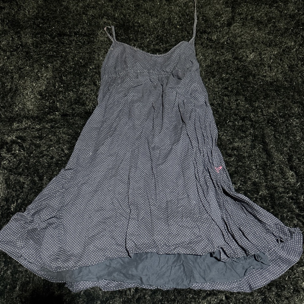 American Eagle Outfitters Navy Polka Dot Dress